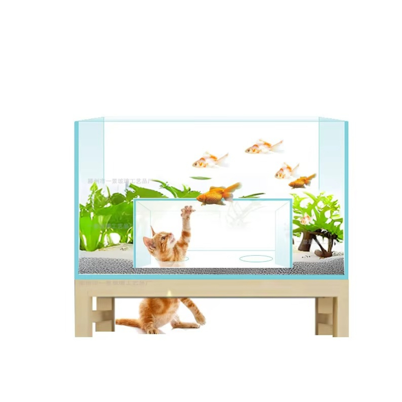 Fish Toys For Aquarium - Katzenhaus und -apartment Spielzeug-Aquarium Kreatives Spaß-Aquarium,
