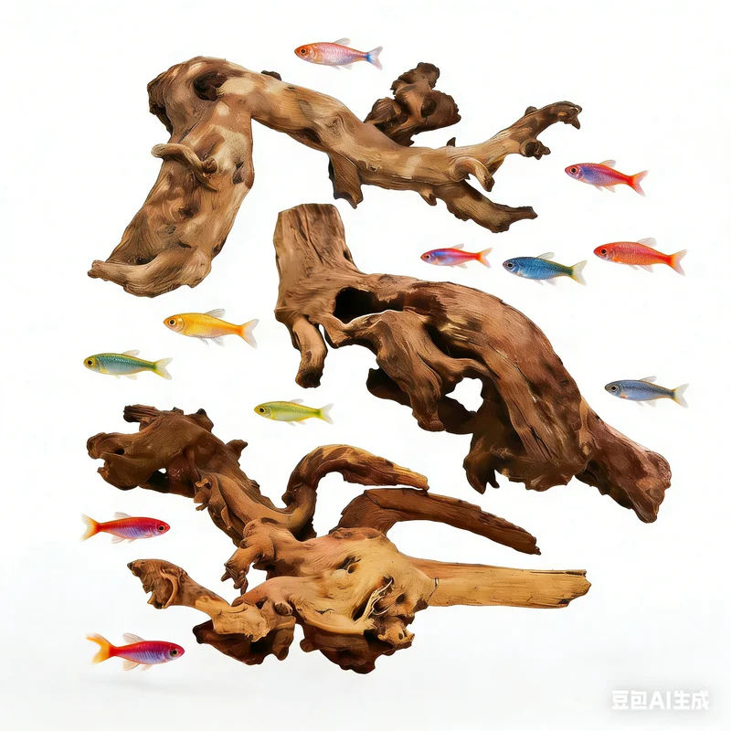 Aquarium Fish Diseases - Natürliches Treibholz für Aquarien-Dekoration, Fischbecken-Landschaftsgestaltung, Ornament,
