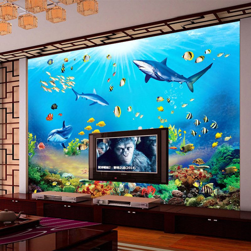 Aquarium Fish Live Wallpaper - Papel Pintado Fototapete HD Unterwasserwelt Hai