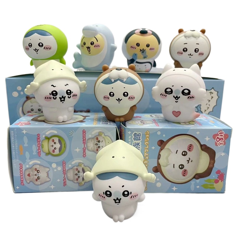 Fish Toys For Aquarium - 8 Stück/Box Kawaii Chiikawa Aquarium Blind