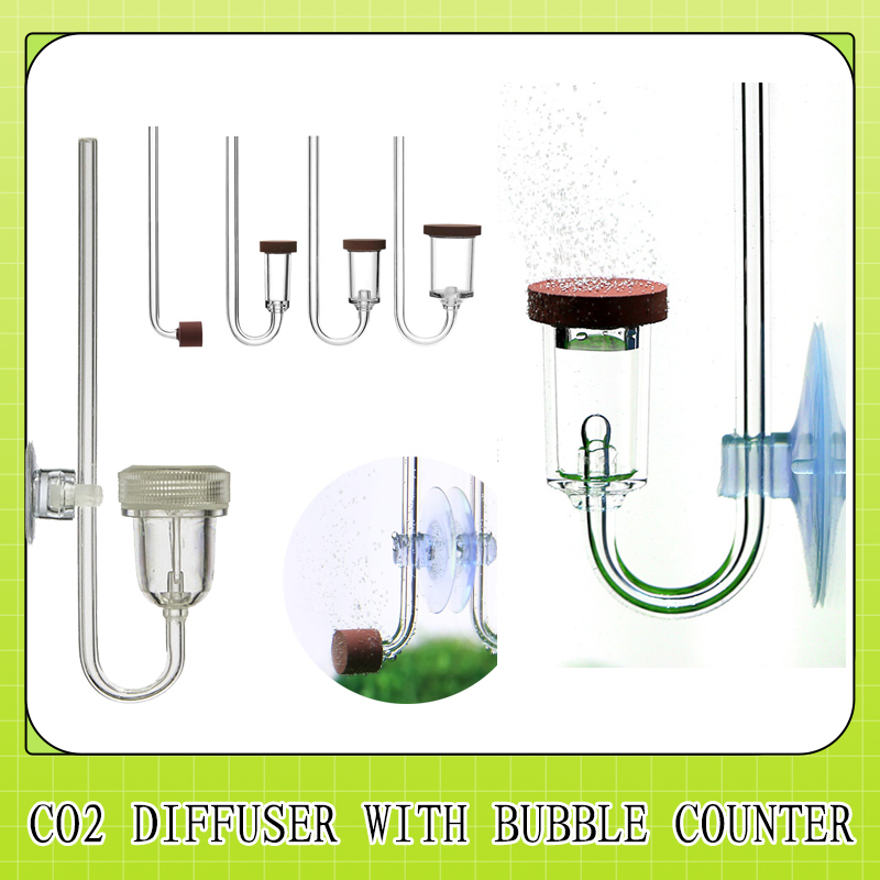 Aquarium Mini Fish - MINI CO2 Diffusor mit Blasenzähler Twinstar