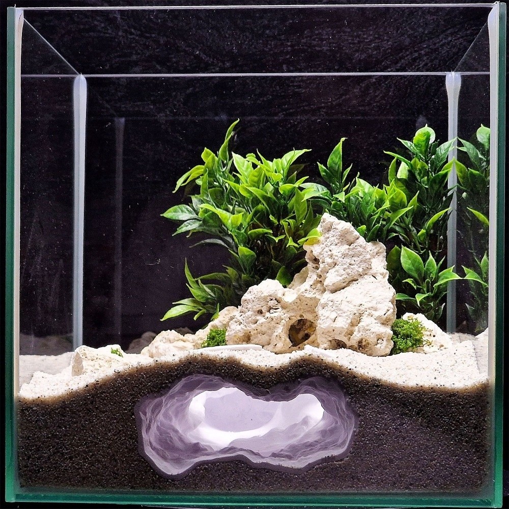 Aquarium Fish Cave - Hochrealistische Aquarium-Landschaft: 3D-gedruckte Felsenhöhle als Versteck
