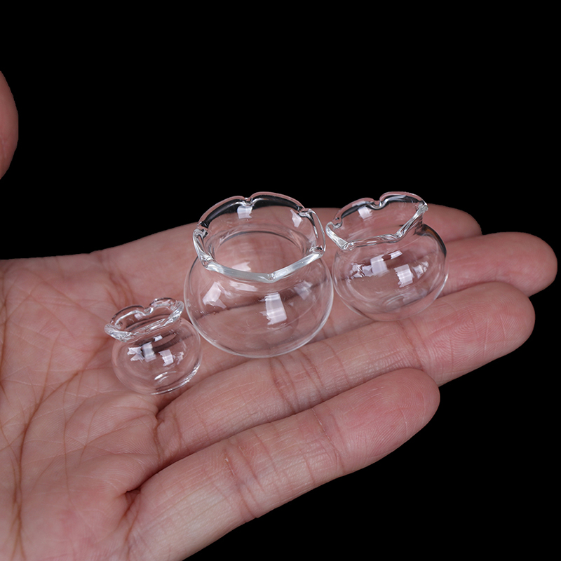 Fish Toys For Aquarium - Antike Puppenhaus Miniatur Glas Aquarium transparent