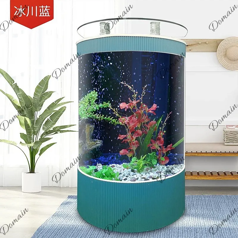 Aquarium Fishland - B80 Halbrundes Europäisches Wohnzimmer-Aquarium Kleines Haushalts-Öko-Aquarium