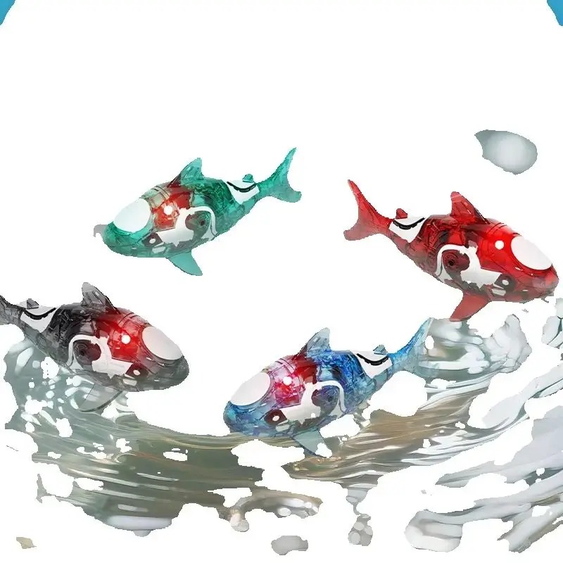 Fish Toys For Aquarium - Elektrisches Hai-Spielzeug für Haustiere, Sensorisches Leuchtendes