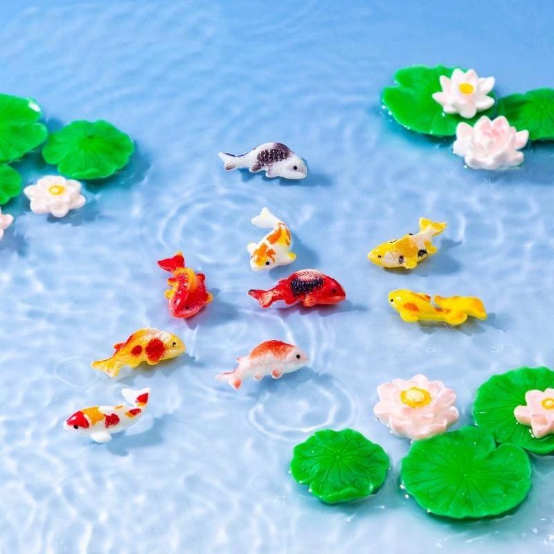 Mini Harz-Koi-Fisch-Figuren, N – Aquarium Mini Fish Bewertung und Preis
