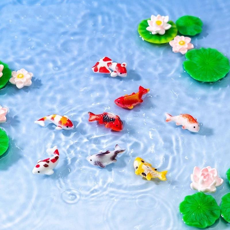 Mini Harz-Koi-Fisch-Figuren, N – Aquarium Mini Fish Bewertung und Preis