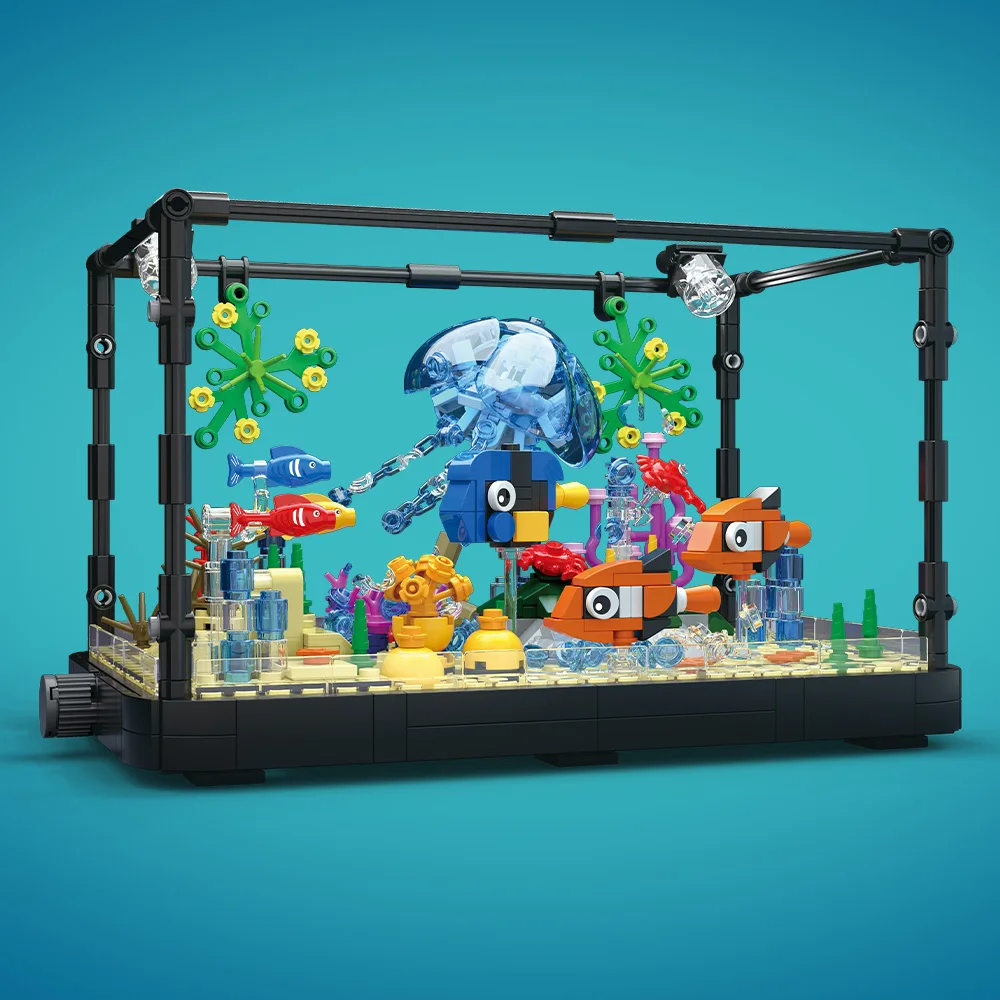 Aquarium-Baustein-Set mit Lich – Aquarium Fish Guppy Bewertung und Preis