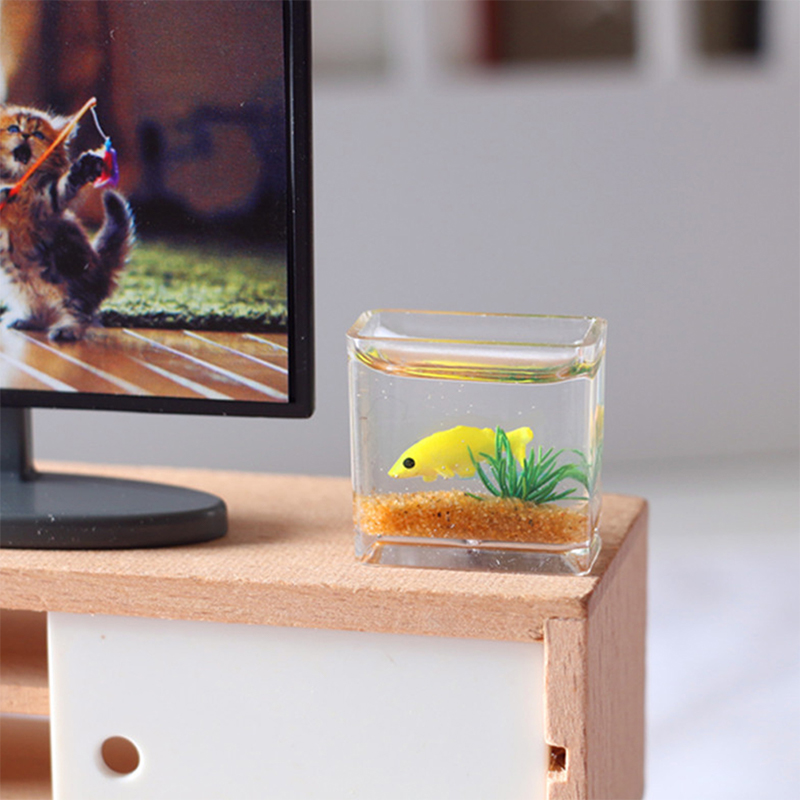 1pc Dollhouse Miniatur Glas Fi – Fish Toys For Aquarium Bewertung und Preis