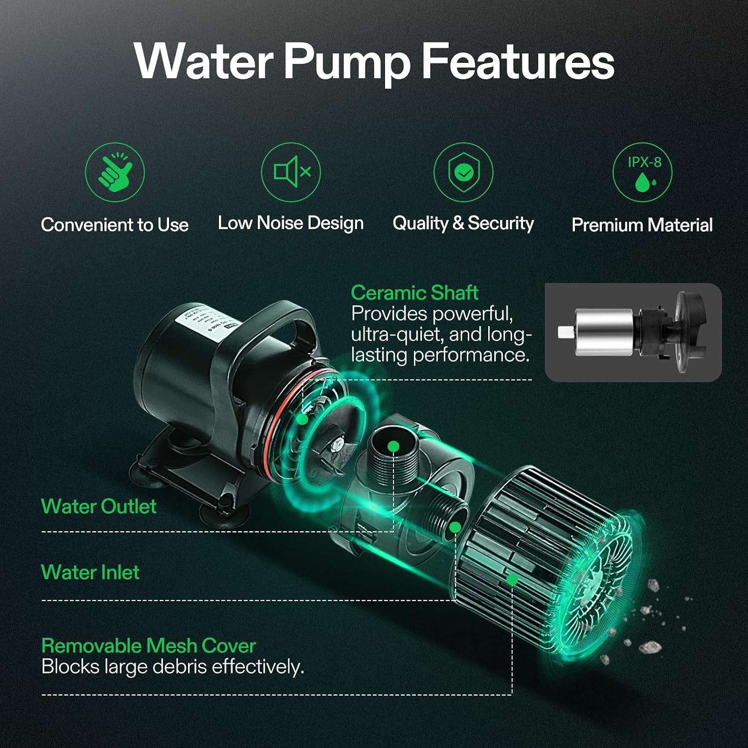 1600GPH Unterwasserpumpe für T – Aquarium Fish Usa Bewertung und Preis