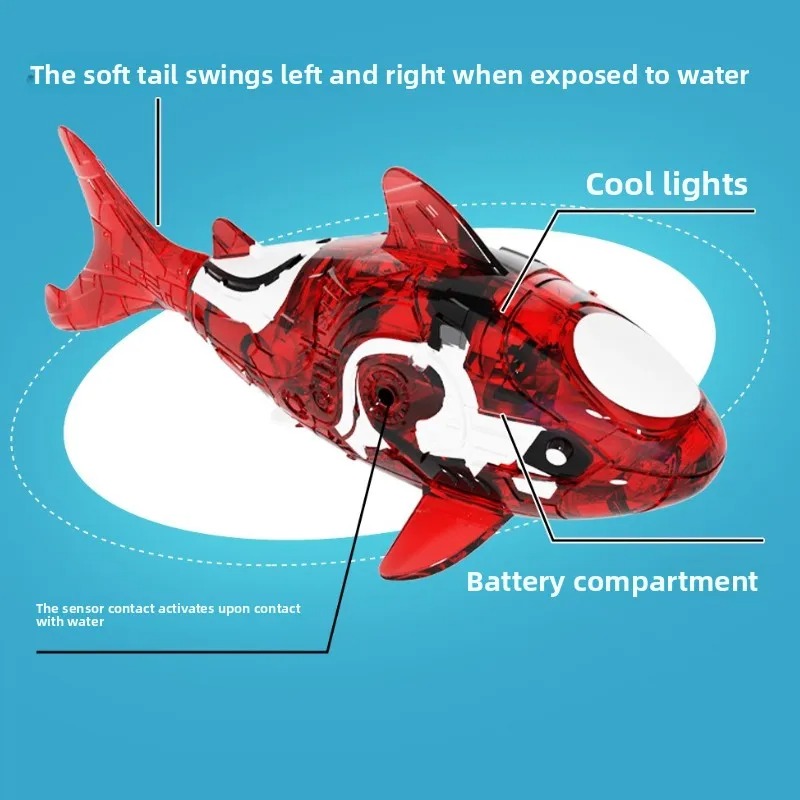 Elektrisches Hai-Spielzeug für – Fish Toys For Aquarium Bewertung und Preis